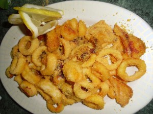 Finto fritto di calamari senza glutine